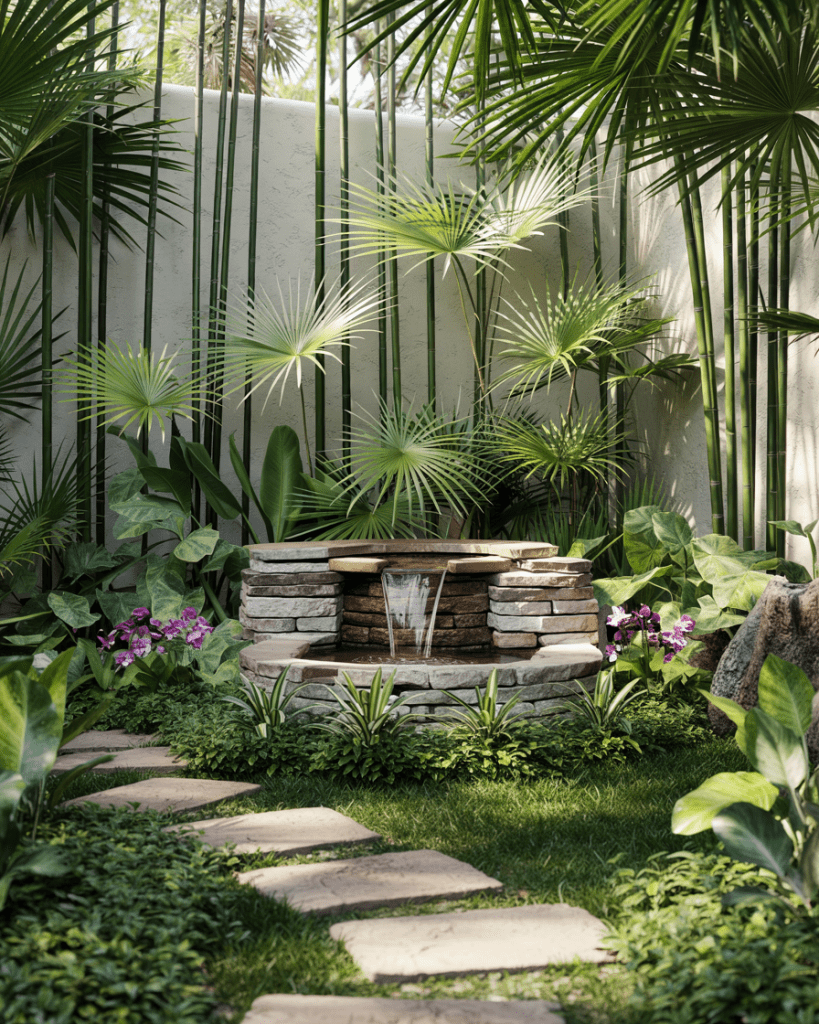 Tropical Garden Backyard Retreat Ideas