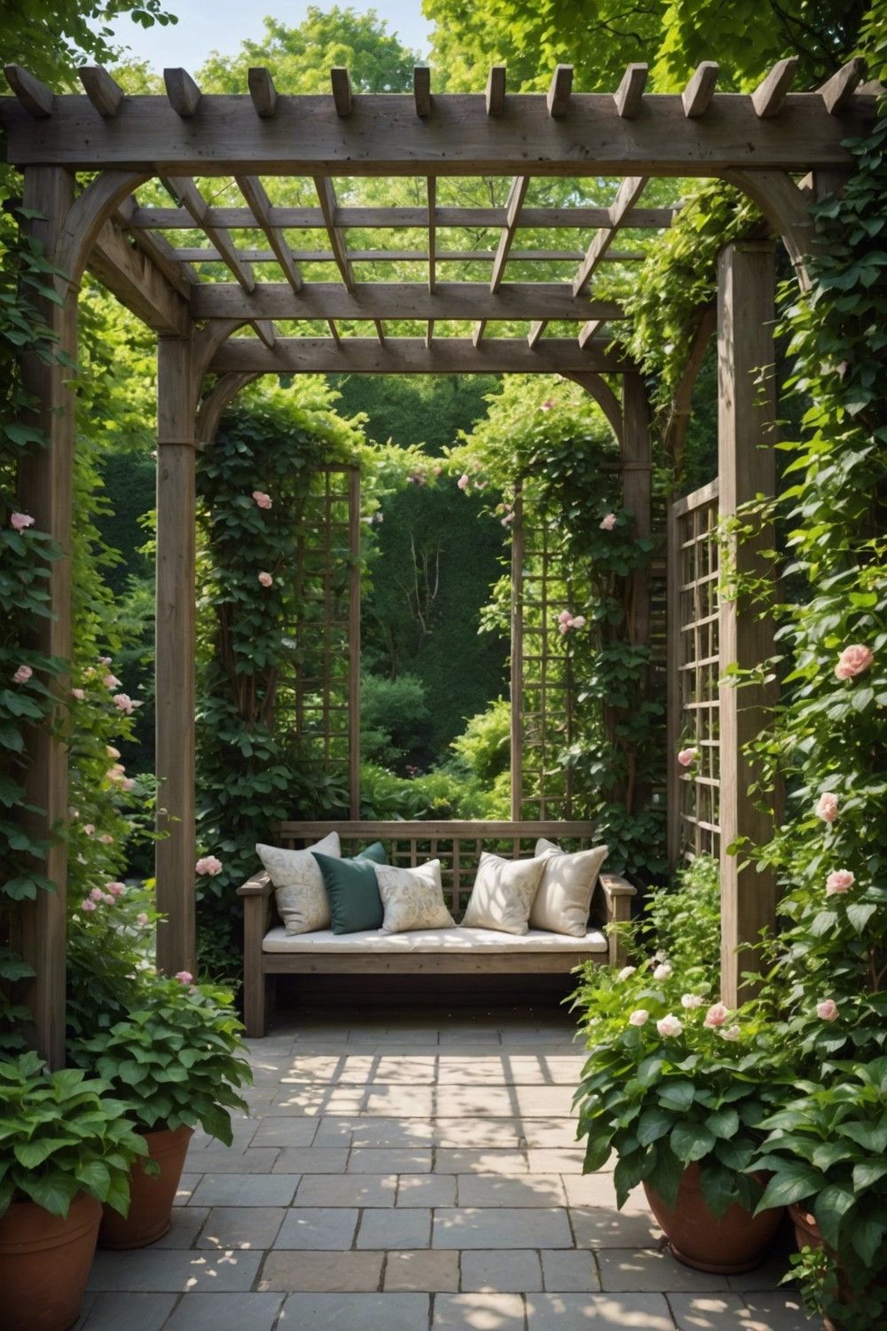 Secluded Privacy-Focused Pergola