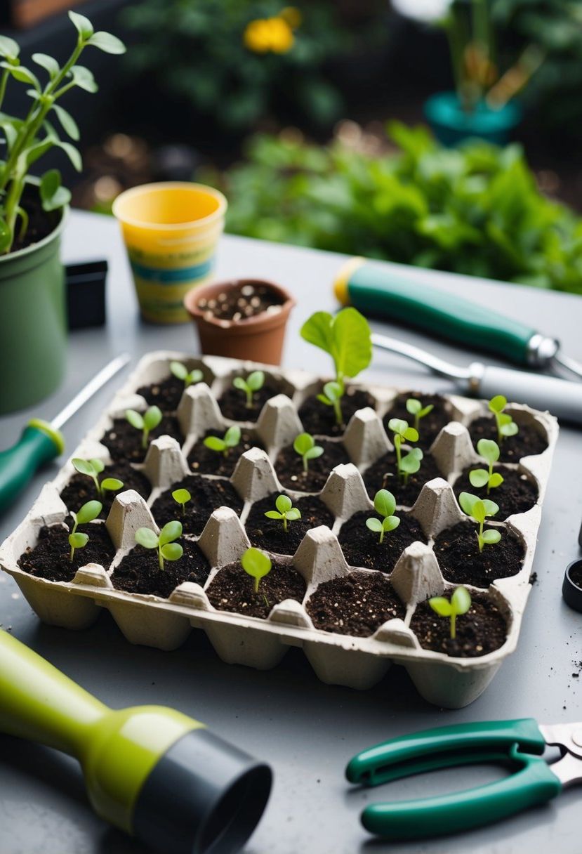 Starting Seeds in an Egg Carton