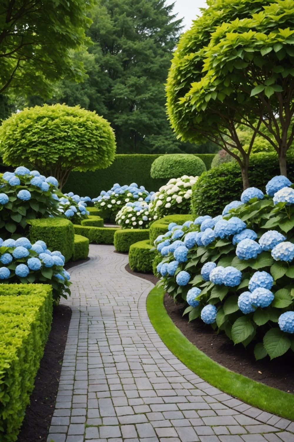 Sleek Minimalist Hydrangea Layout