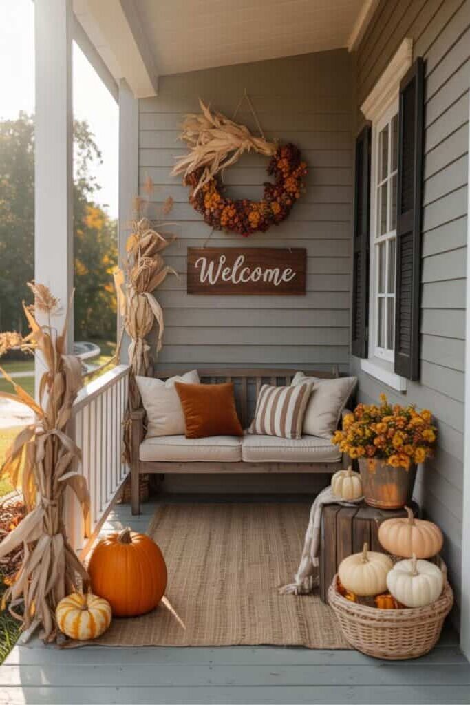 1. Welcoming Fall Porch