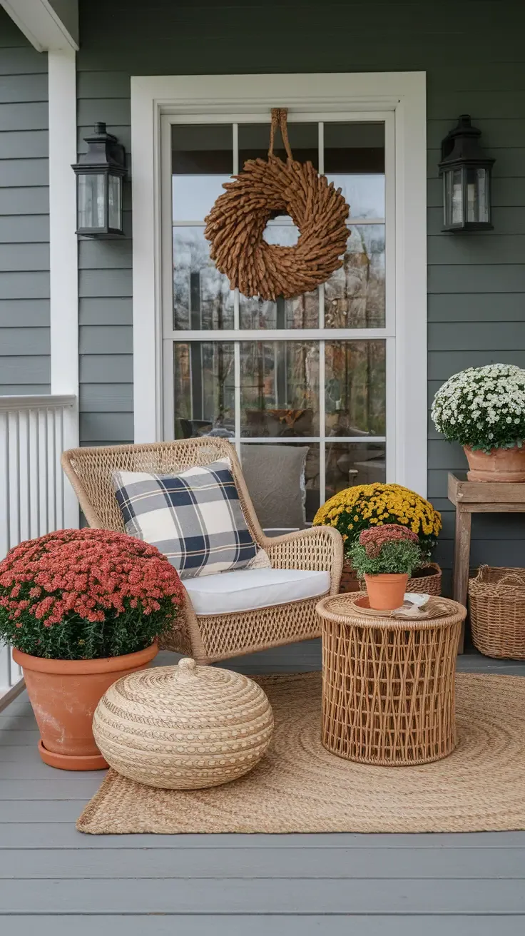 Cozy Fall Textures for Your Front Porch