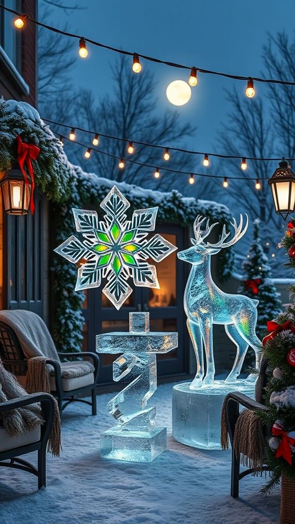 Ice Sculptures as a Unique Accent