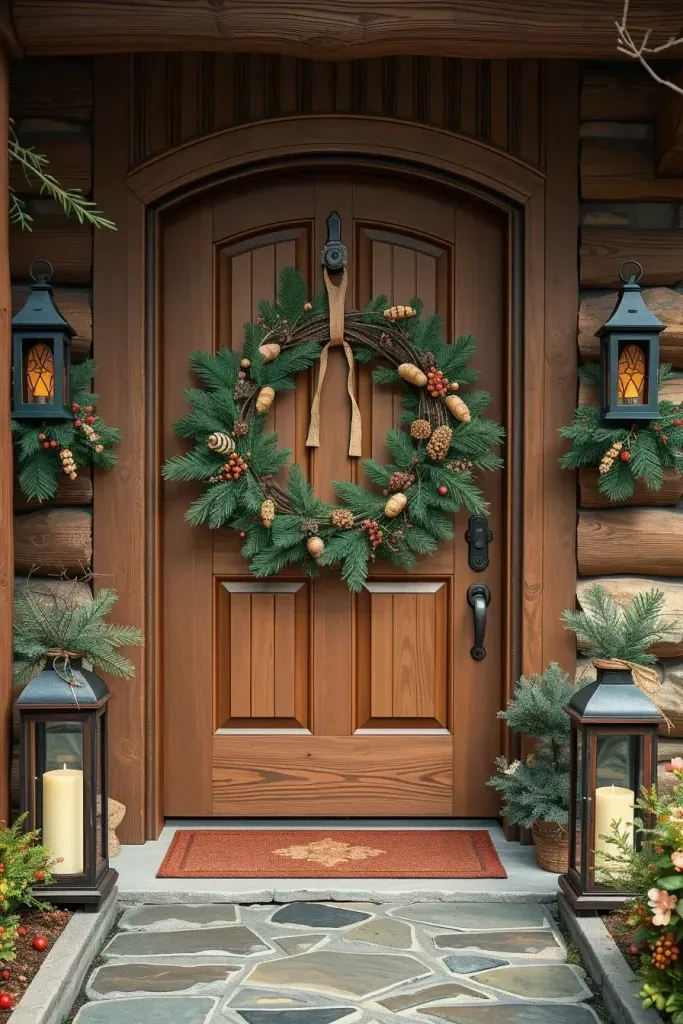 Grapevine Wreaths with Natural Foliage Accents