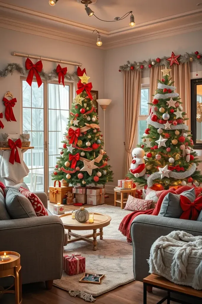 Family-Friendly Red and Silver Decor Ideas
