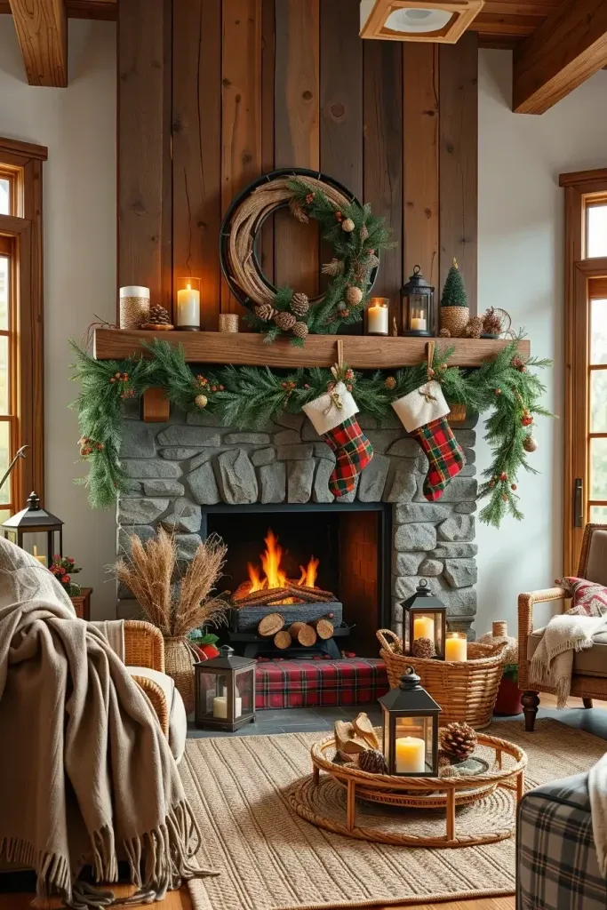Rustic Mantel Ideas for the Holidays - photo 2