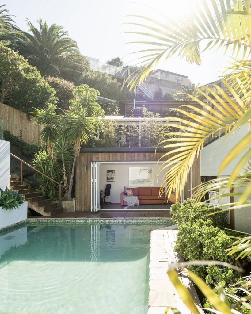 10. Turning a Sloped Yard Into a Pool Oasis