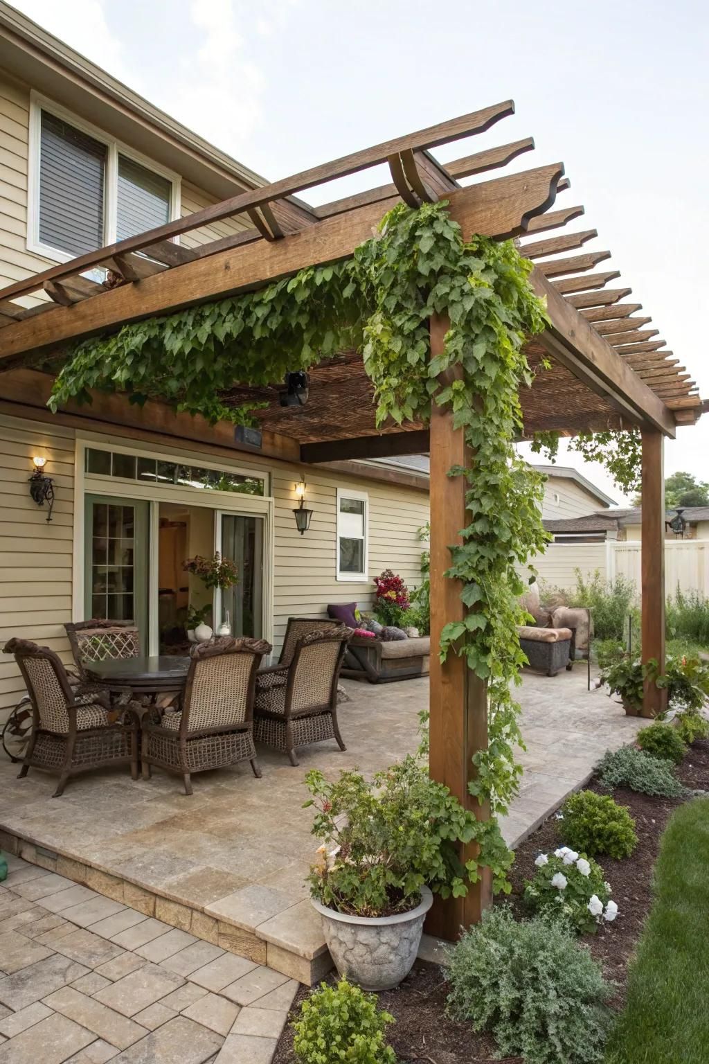 9. Build a Patio Pergola Retreat
