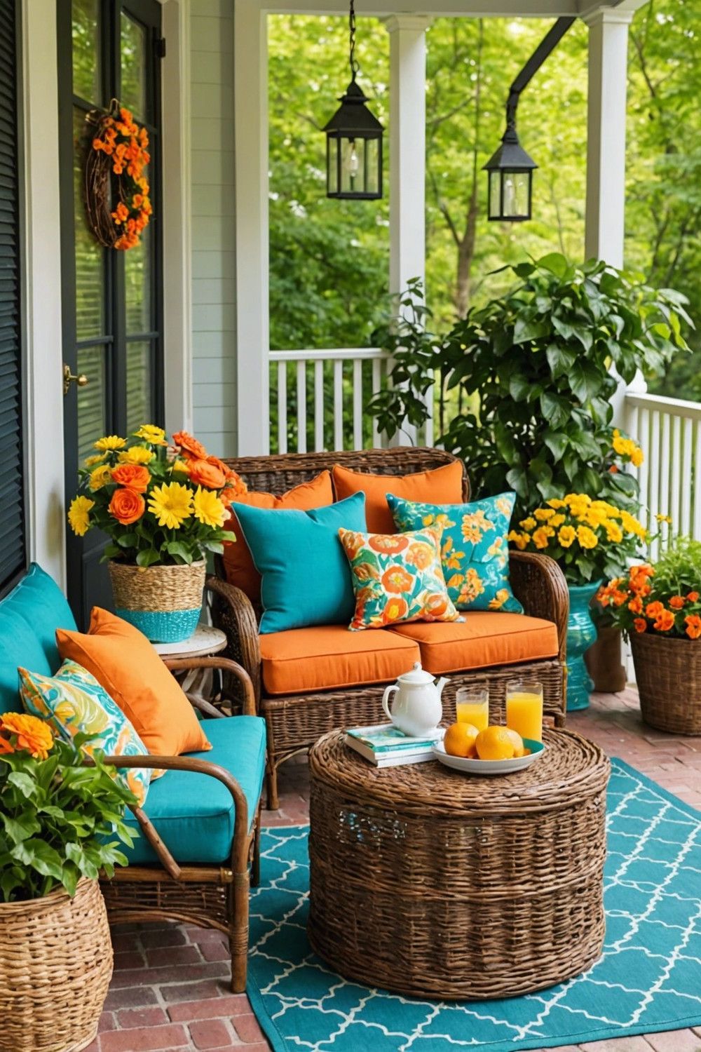 Brighten Things Up With Outdoor Pillows