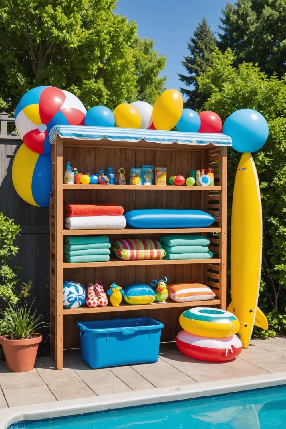 Old Bookshelf Turned Storage
