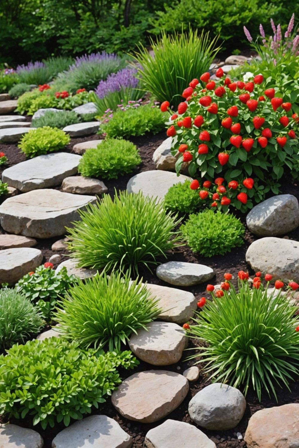 Grow Edible Plants Among Rocks