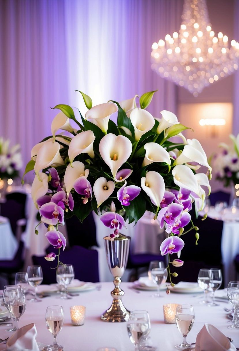 15) Calla Lily and Orchid Pairings