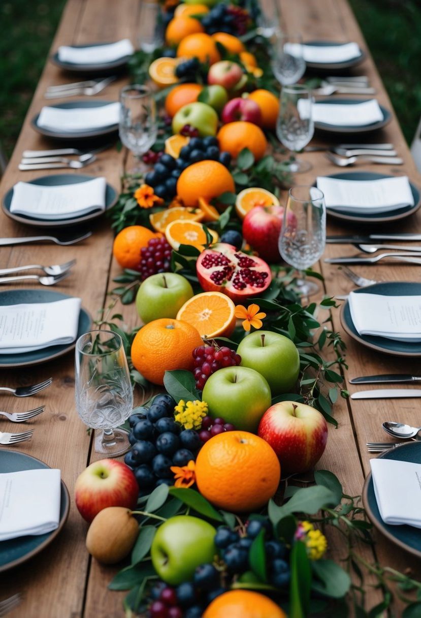 2) Rustic Fruit Garland Strands