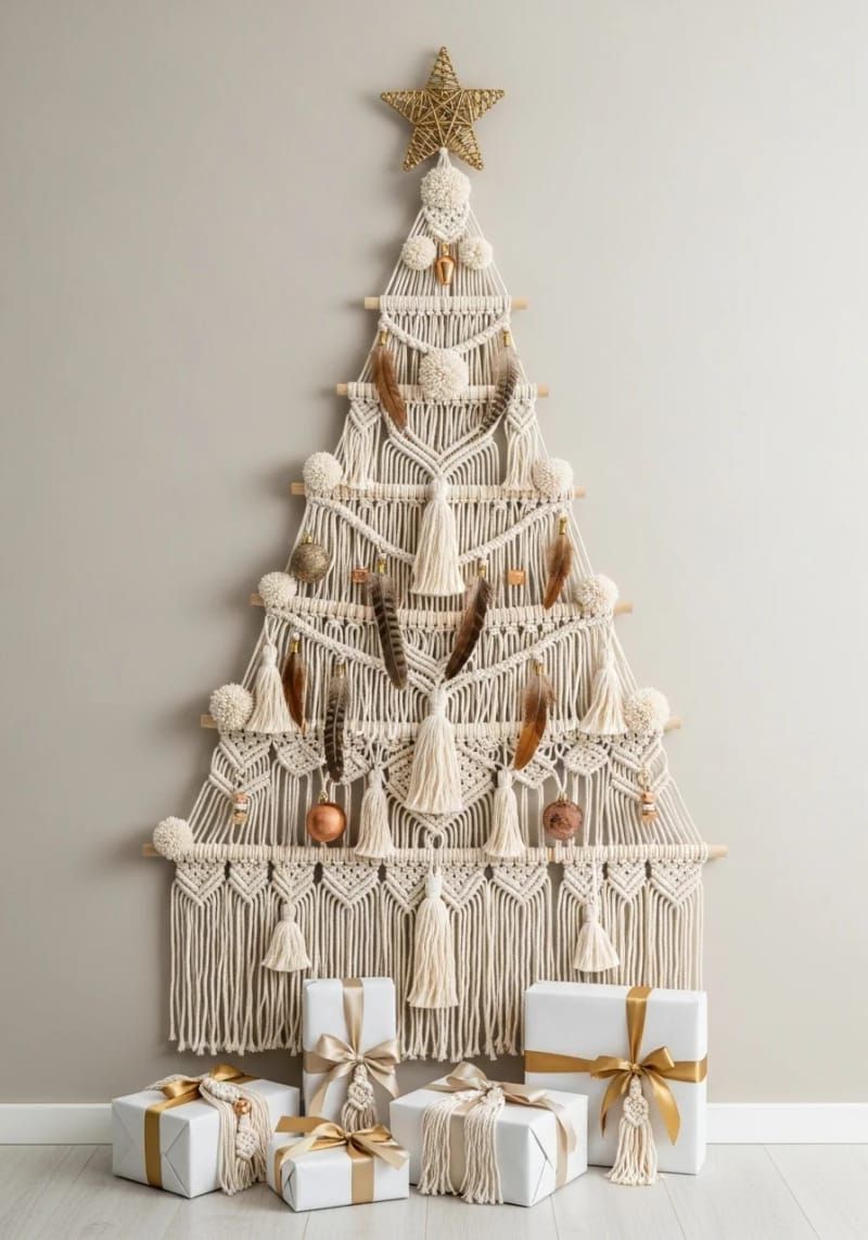 8. Boho Tree With Feathers and Macramé Accents - photo 4