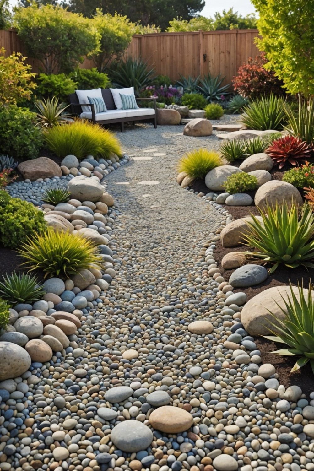 Building a Backyard Pebble Beach