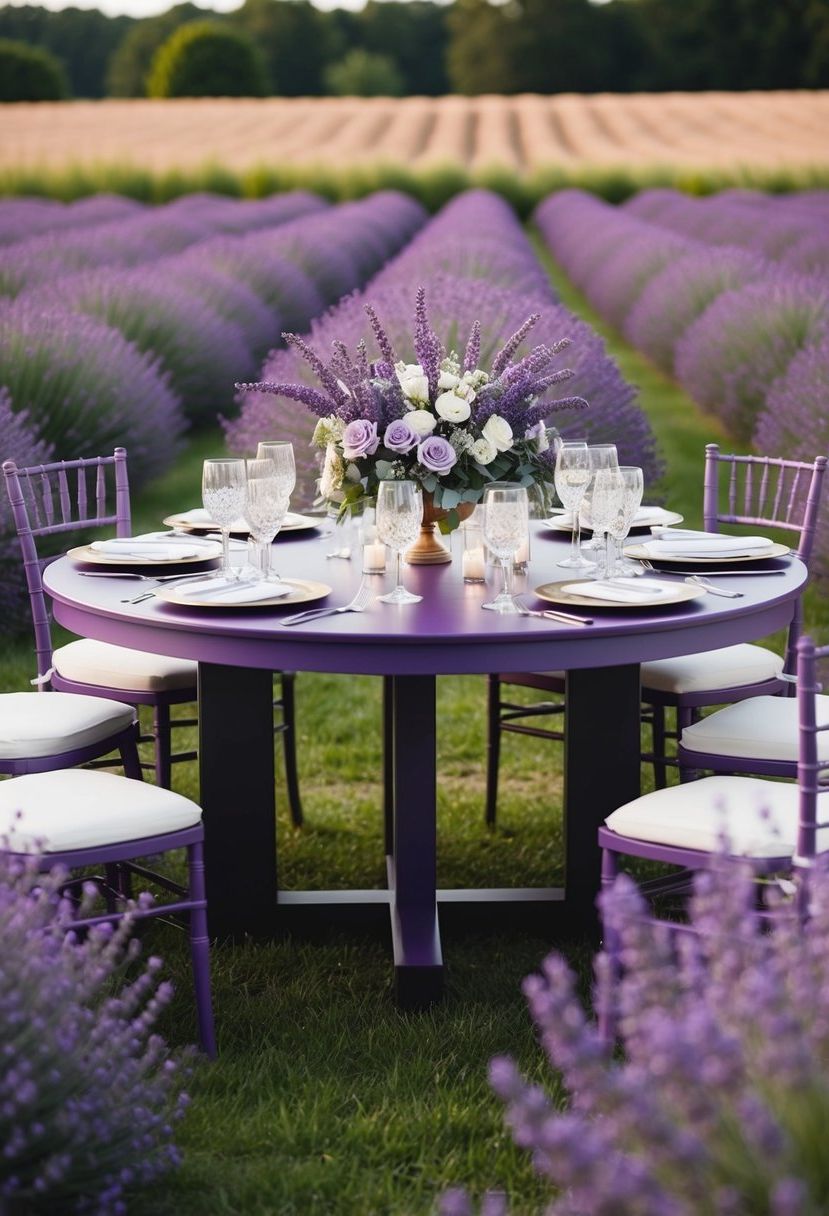 13) Lavender Fields in Purple Tones