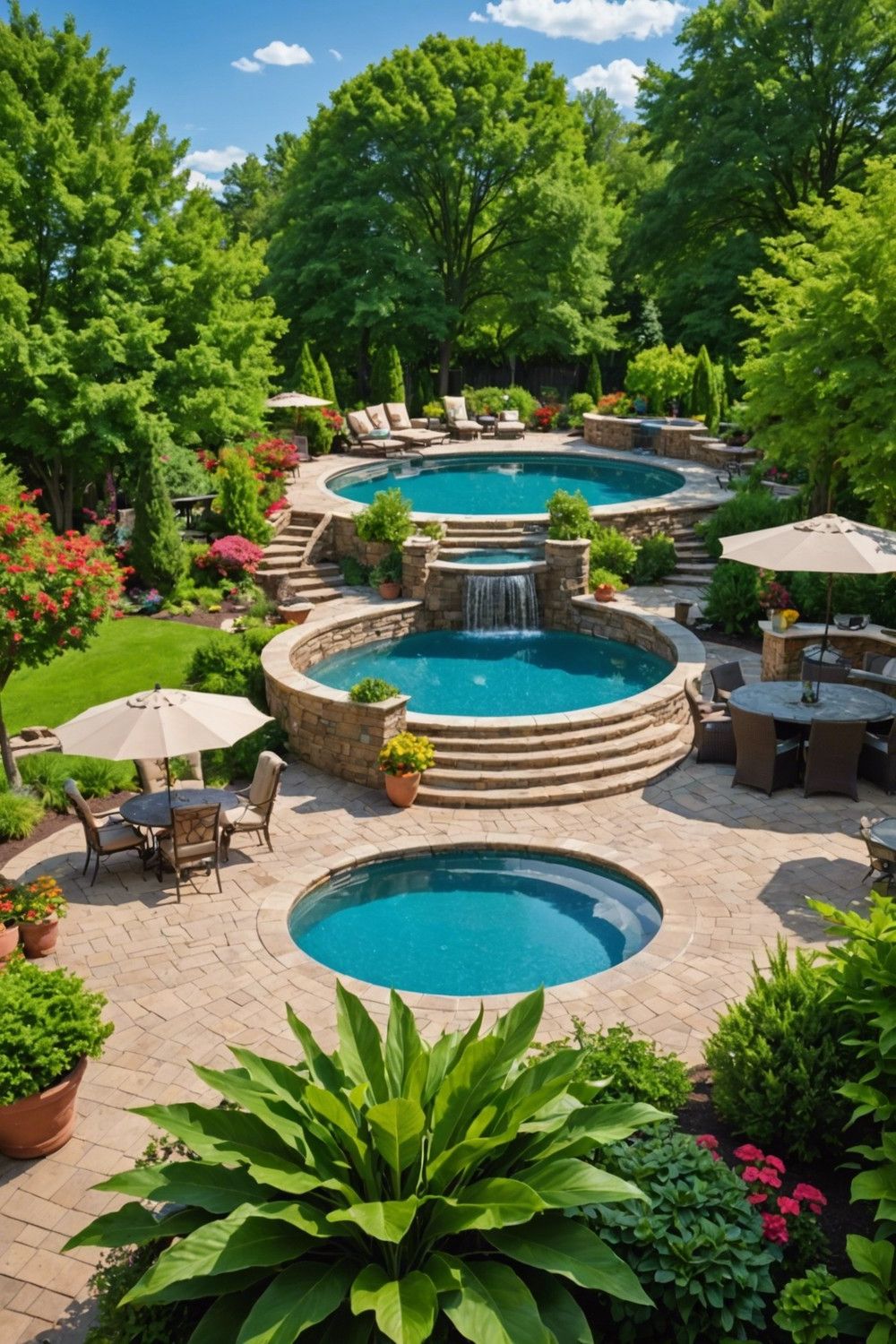 Outdoor Kitchen Ideas for Round Pools