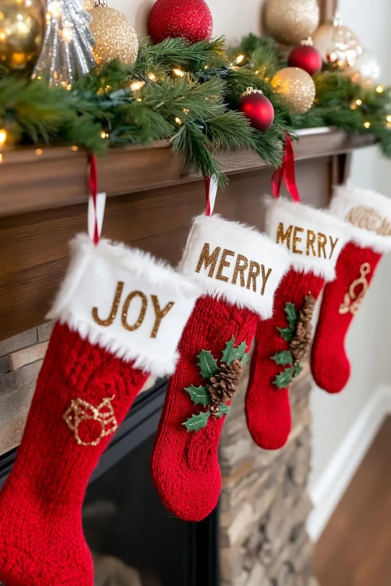 18. Glitter Iron-On Letters for Festive Phrases