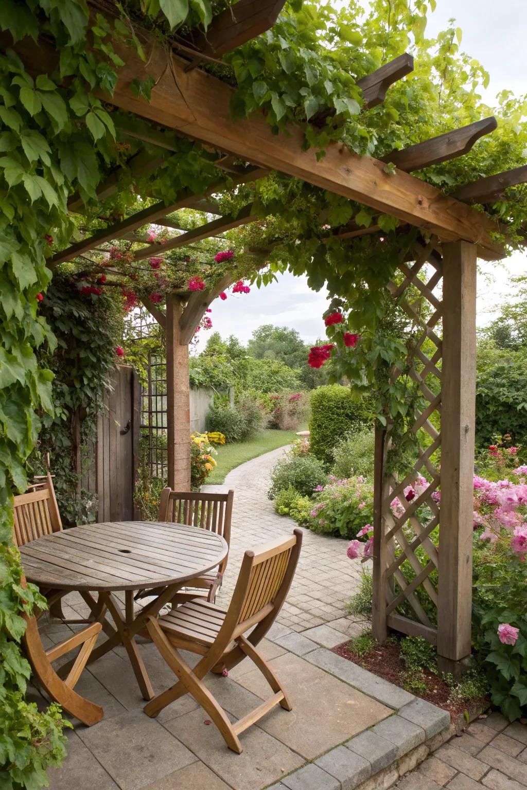 12. Add a Trellis for Climbing Plants