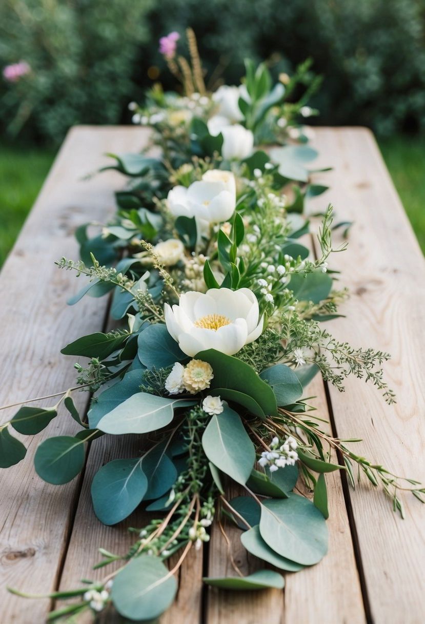 1) Eucalyptus and Wildflower Mix