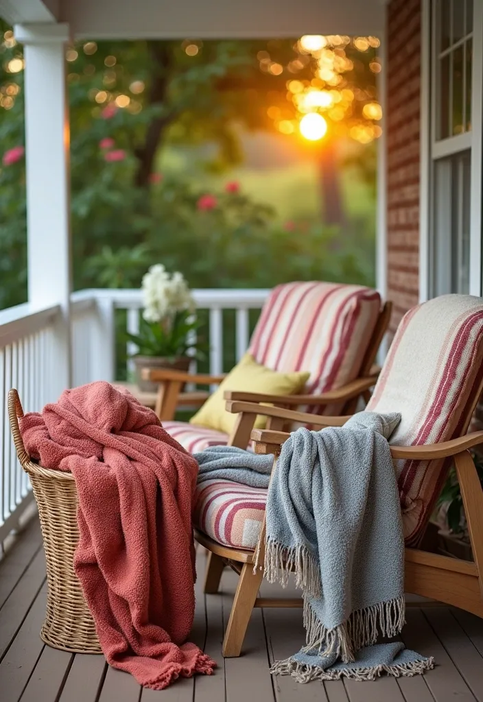 8. Layered Fall Throws and Blankets
