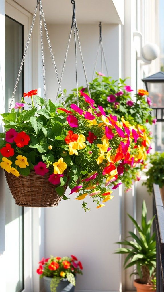 Space-Saving Hanging Baskets