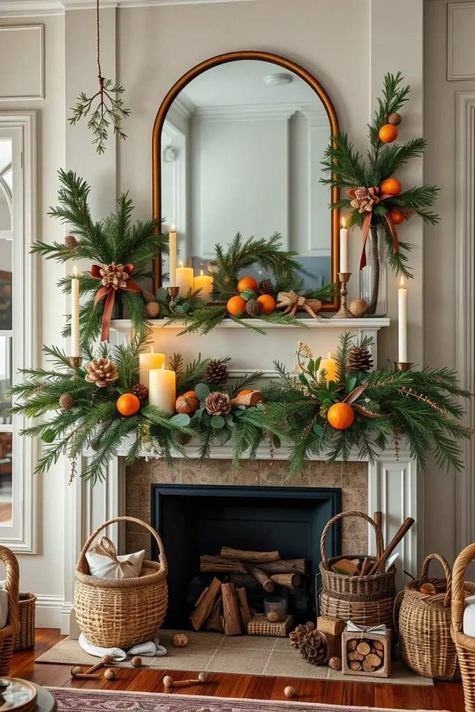 Nature-Inspired Mantel Foliage Ideas - photo 2