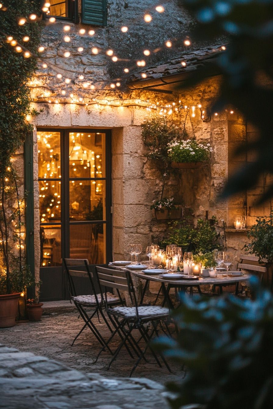12. Wrap Your Patio in Twinkling String Lights