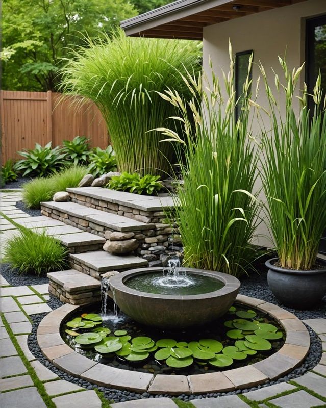 Placing Lemongrass Near a Water Feature