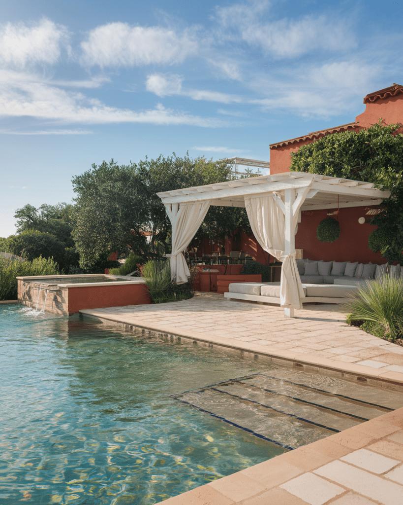 2. Cozy Mediterranean Getaway with Earthy Hues