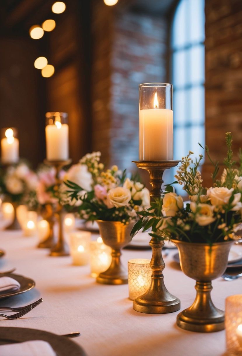 2) Vintage Tea Light Holders