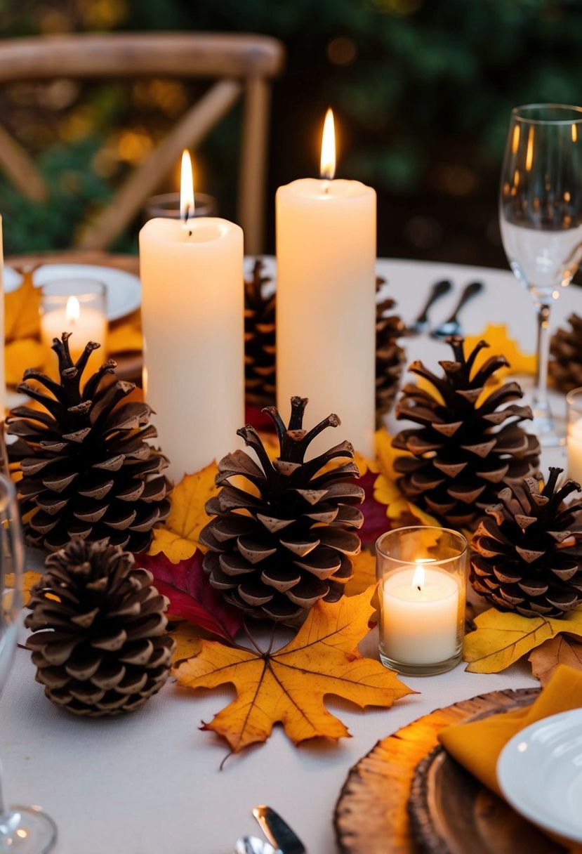 6) Scatter Pine Cones for Natural Charm