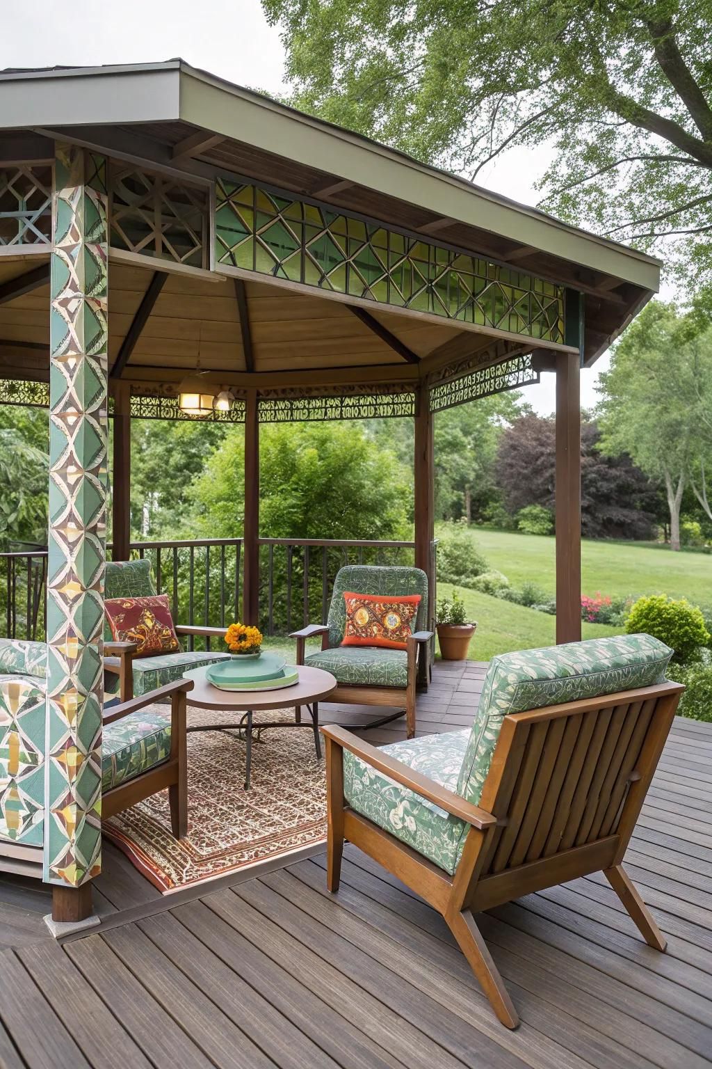 13. Mid-Century Modern Gazebo Look