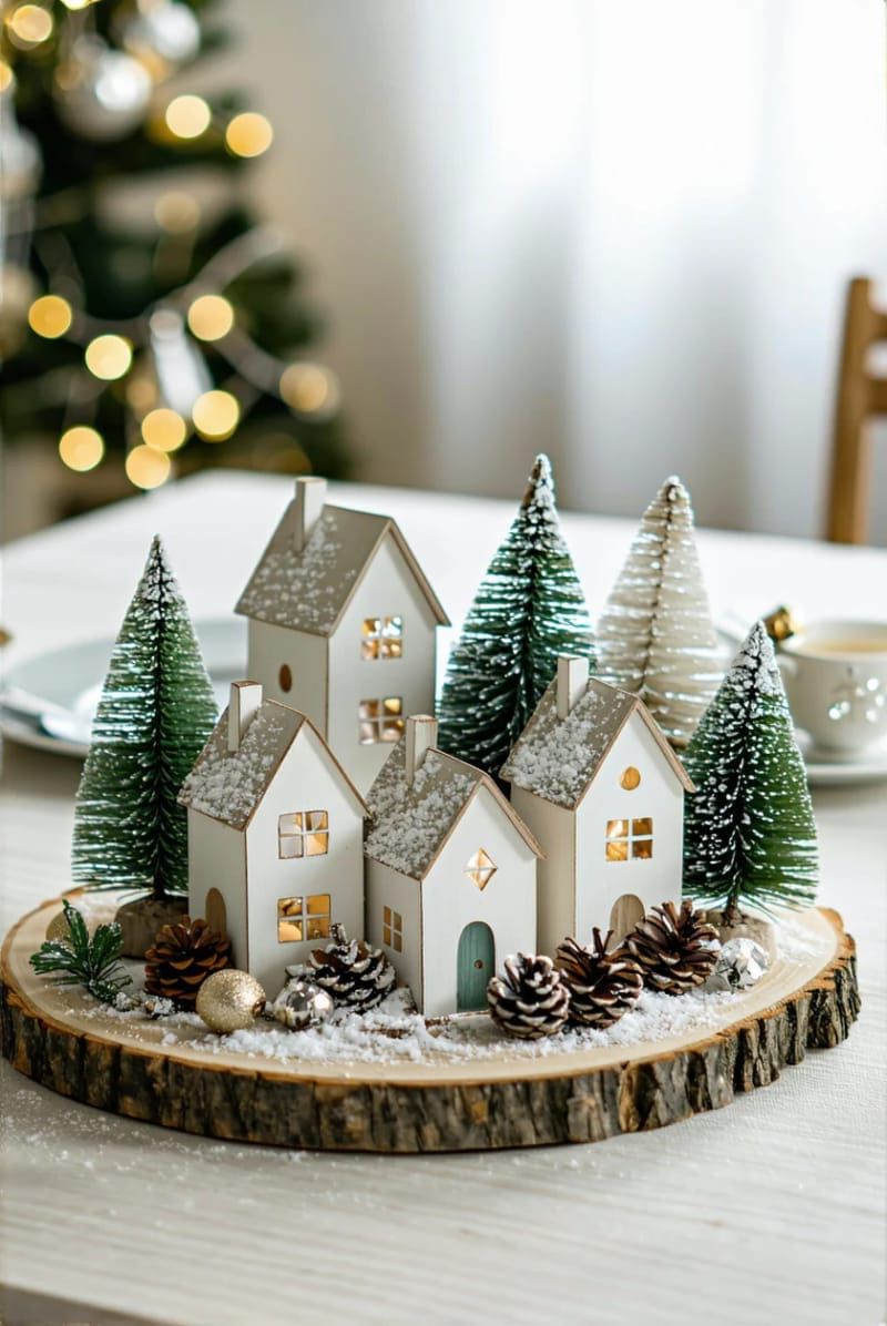 19. Bottle Brush Tree Tray Display