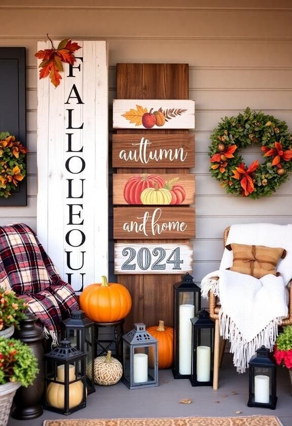 Adding Rustic Wooden Signs