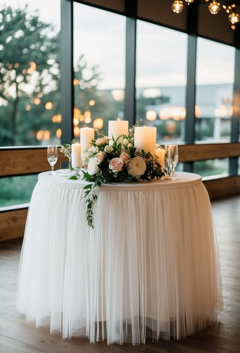 18) Tulle Table Skirt Ideas
