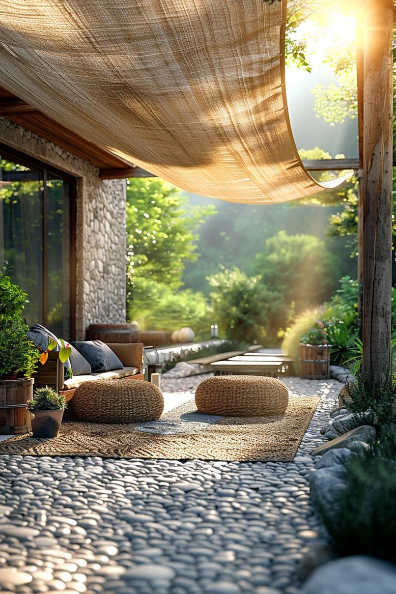 10. Canvas Sail Shades on Sturdy Poles - photo 2