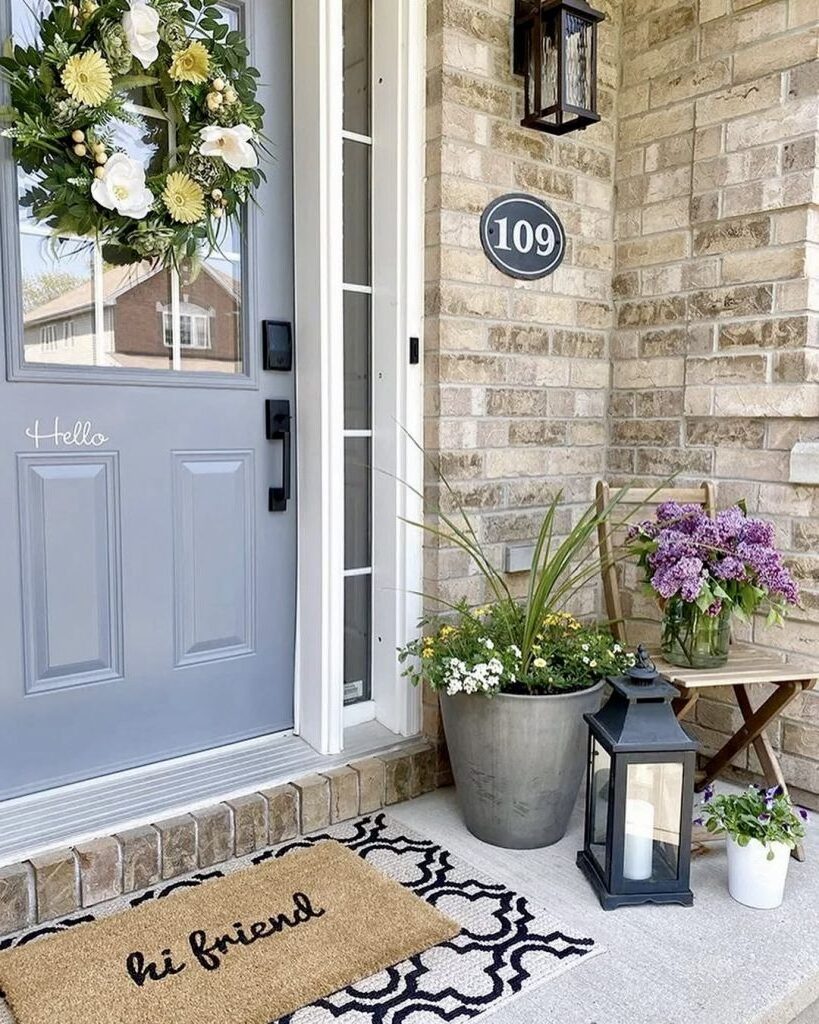 7. Bright Floral Touches for Spring Porches