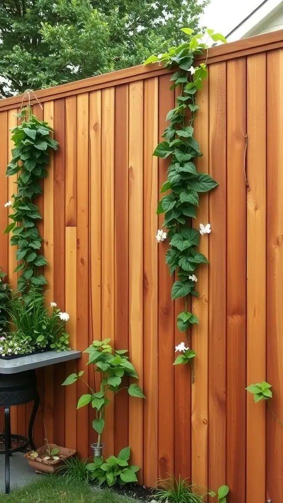 1. Classic Wooden Privacy Fence