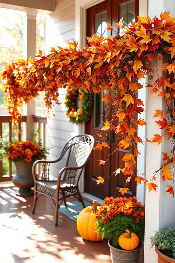 Decorate the Front Door with Garland