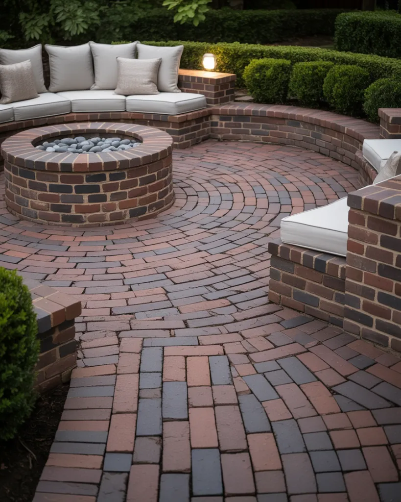 7. Brick Patios With Built-In Seating - photo 2