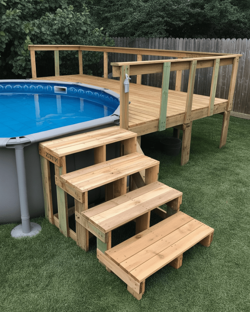Budget-Friendly Deck for Intex Pools