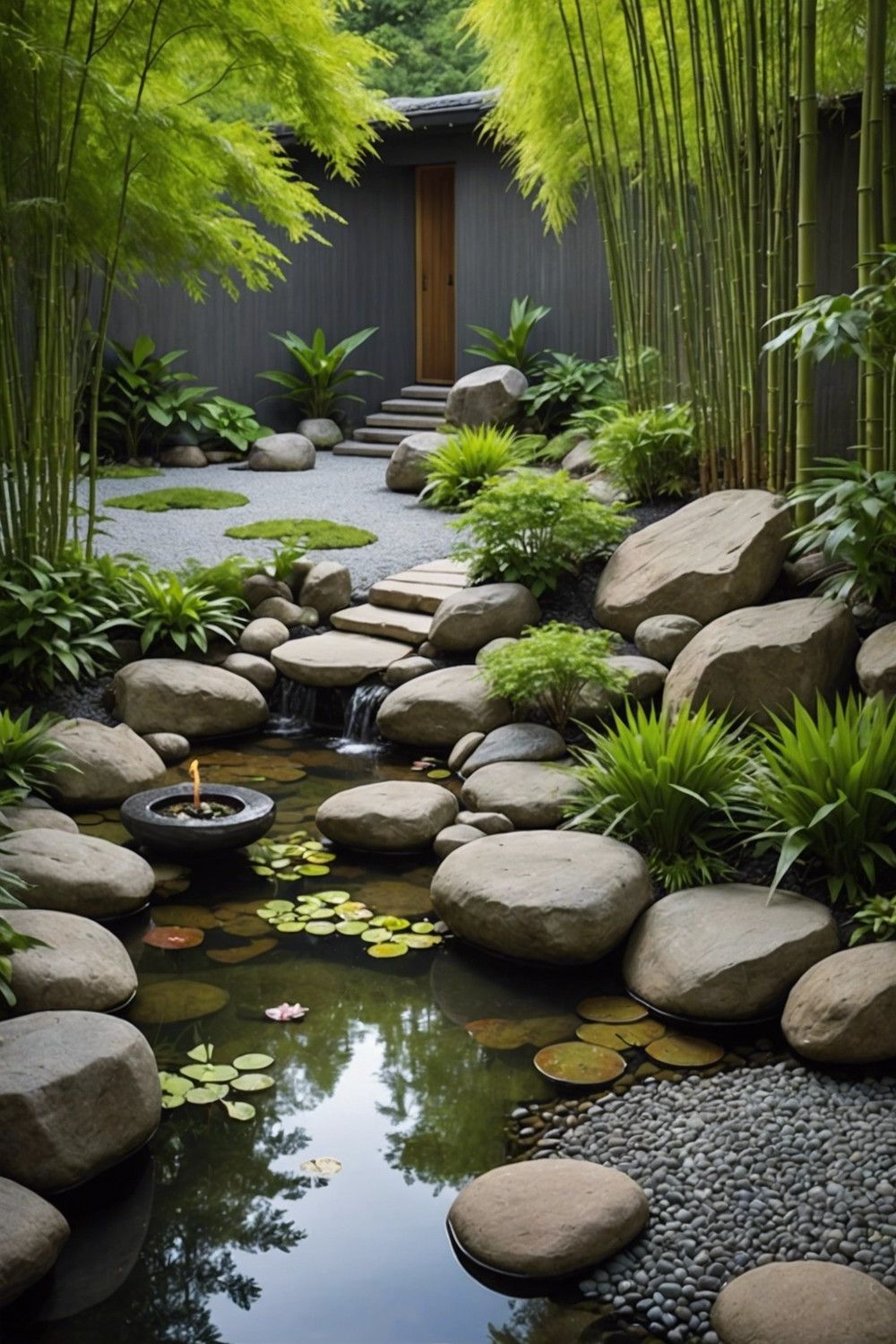 Calm Bamboo and Zen Garden Designs