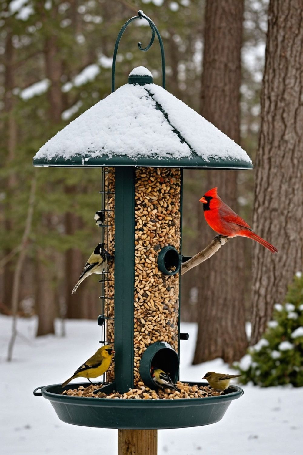 How to Set Up a Winter Bird Feeder