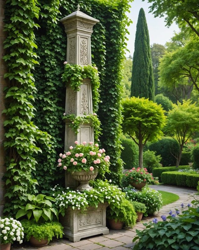 Obelisk Garden Planters