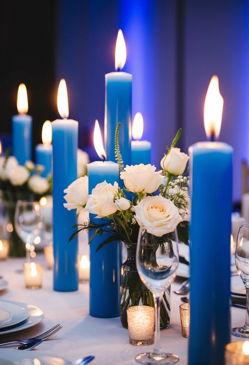 13) Sky Blue Candlelight Glow