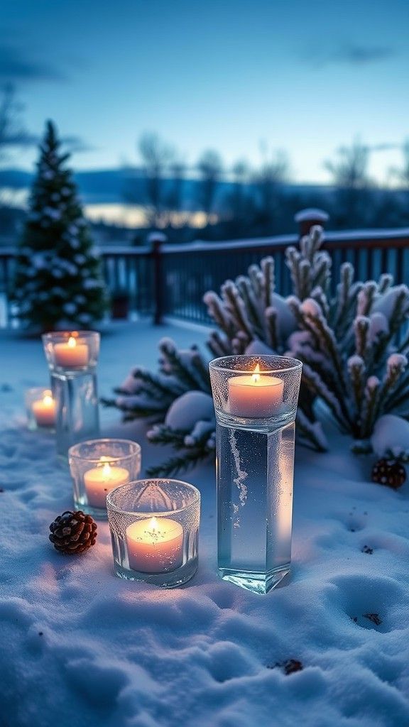 How to Make Ice Candle Holders