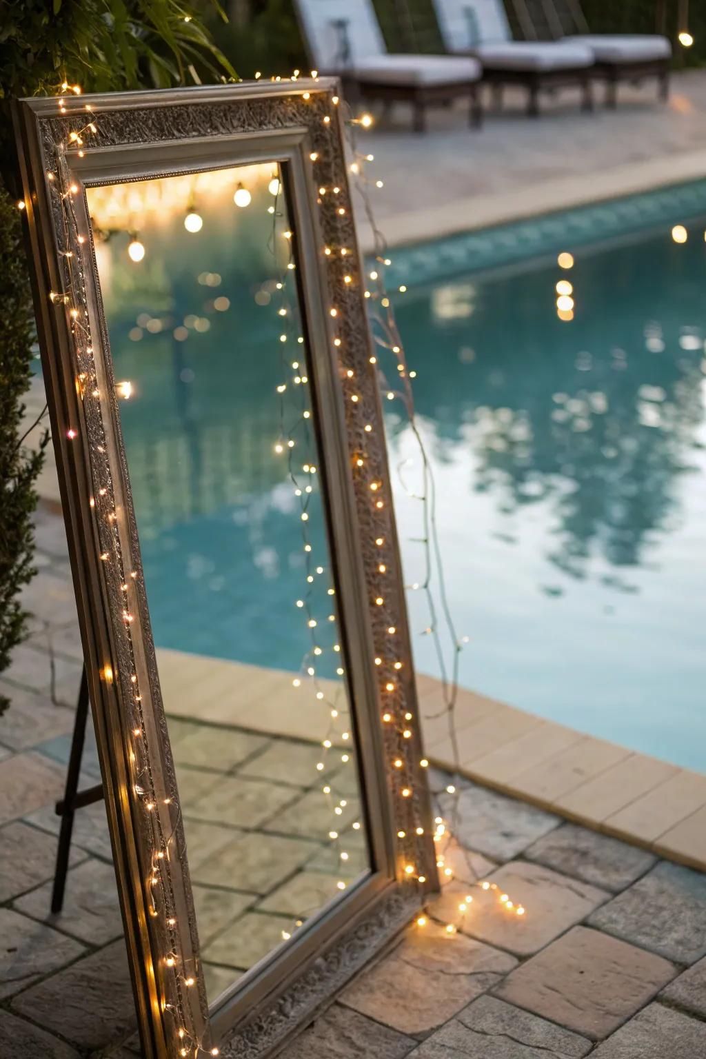 12. Mirrors that Reflect String Light Glow