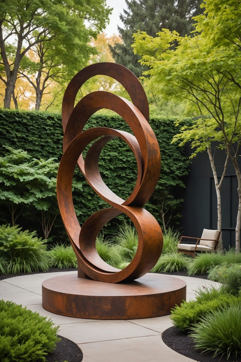Corten Steel Abstract Sculptures