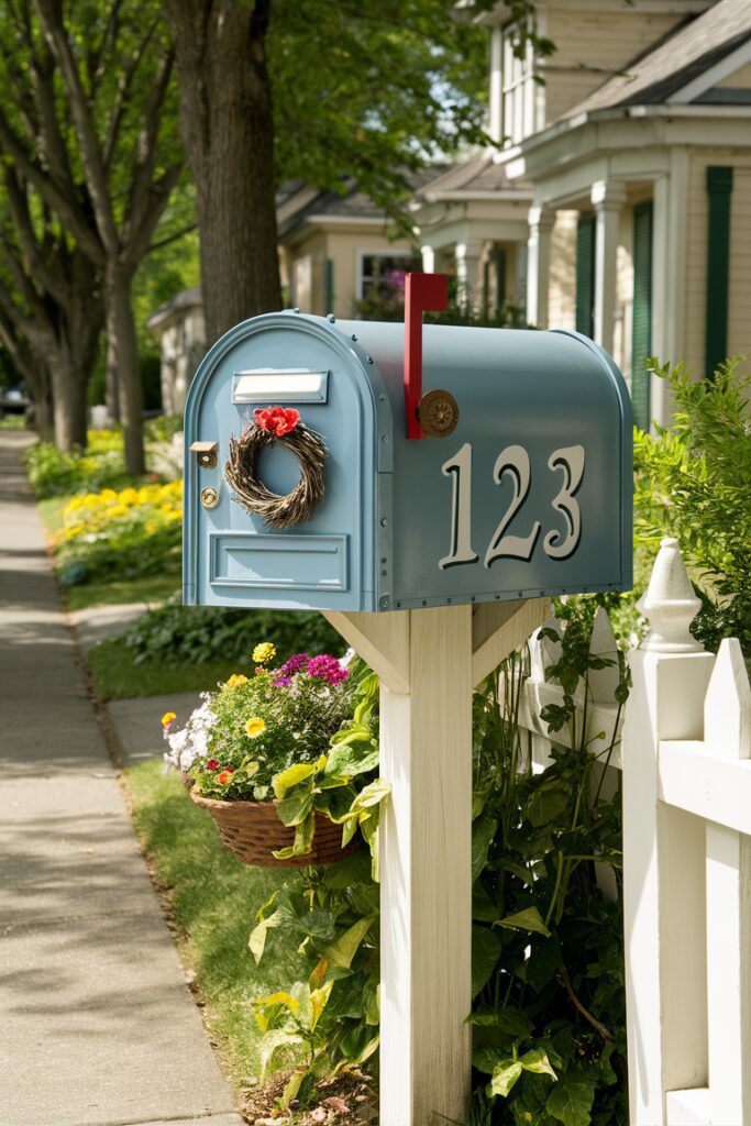 Mailbox Featuring Address Numbers